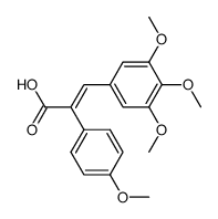 (E)-2-(4'-methoxyphenyl)-3-(3'',4'',5'''-trimethoxyphenyl)acrylic acid Structure