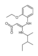 1-N-(2-ethoxyphenyl)-1-N'-(3-methylpentan-2-yl)-2-nitroethene-1,1-diamine Structure