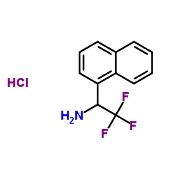 2,2,2-Trifluoro-1-(1-naphthyl)ethanamine hydrochloride (1:1)结构式