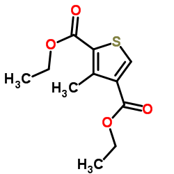 Diethyl 3-methyl-2,4-thiophenedicarboxylate结构式