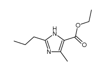 ethyl 5-methyl-2-propyl-3H-imidazole-4-carboxylate结构式