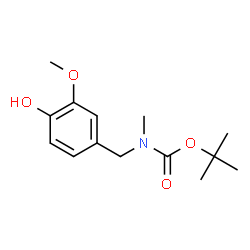 2-Methyl-2-propanyl (4-hydroxy-3-methoxybenzyl)methylcarbamate Structure