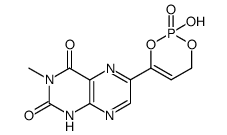6-β-hydroxypropionyl-3-methyllumazine hexagonal cyclic enol phosphate Structure