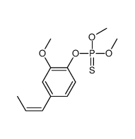 dimethoxy-[2-methoxy-4-[(E)-prop-1-enyl]phenoxy]-sulfanylidene-λ5-phosphane结构式