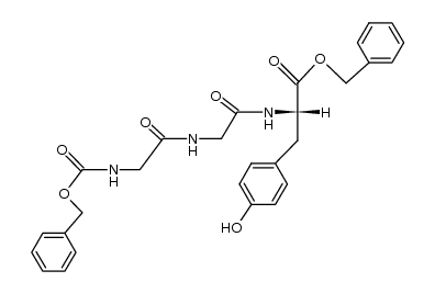 CARBOBENZYLOXYGLYCYLGLYCYL-L-TYROSINE BENZYL ESTER structure