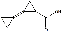 Cyclopropanecarboxylic acid, 2-cyclopropylidene- Structure