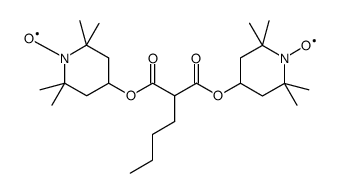 bis(1-oxyl-2,2,6,6-tetramethylpiperidin-4-yl) n-butylmalonate Structure