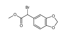 bromo(3,4-methylenedioxyphenyl)-acetic acid methyl ester Structure