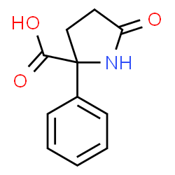 Proline,5-oxo-2-phenyl- structure