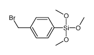 [4-(bromomethyl)phenyl]-trimethoxysilane结构式