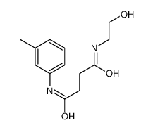 N-(2-hydroxyethyl)-N'-(3-methylphenyl)butanediamide Structure