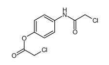 Chloroacetic acid 4-[(chloroacetyl)amino]phenyl ester structure