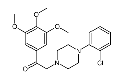 α-[4-(o-Chlorophenyl)-1-piperazinyl]-3',4',5'-trimethoxyacetophenone Structure