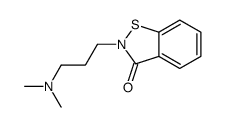 2-[3-(dimethylamino)propyl]-1,2-benzisothiazol-3(2H)-one结构式