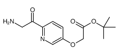tert-butyl 2-[6-(2-aminoacetyl)pyridin-3-yl]oxyacetate Structure