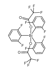 tris(2,6-trifluorophenyl)bismuth bis(trifluoroacetate)结构式