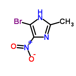 5-溴-2-甲基-4-硝基-1H-咪唑结构式