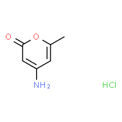 4-氨基-6-甲基-2H-吡喃-2-酮盐酸结构式