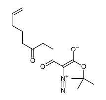 2-diazonio-1-[(2-methylpropan-2-yl)oxy]-1,6-dioxoundeca-2,10-dien-3-olate Structure