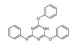 4,6-diphenoxy-N-phenyl-1,3,5-triazin-2-amine结构式