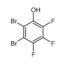 1,2-Dibrom-trifluorphenol Structure