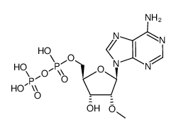 O2'-methyl-O5'-trihydroxydiphosphoryl-adenosine结构式