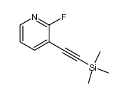 2-fluoro-3-[(trimethylsilyl)ethynyl]pyridine结构式