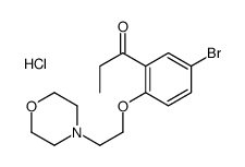 1-[5-bromo-2-(2-morpholin-4-ylethoxy)phenyl]propan-1-one,hydrochloride Structure