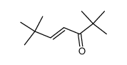 (E)-2,2,6,6-tetramethylhept-4-en-3-one结构式