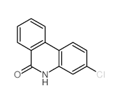 3-chloro-5H-phenanthridin-6-one结构式