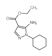 ethyl 5-amino-1-cyclohexyl-pyrazole-4-carboxylate Structure