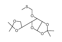 1,2:5,6-DI-O-ISOPROPYLIDENE-3-O-(2-THIAPROPYL)-ALPHA-D-GLUCOFURANOSE结构式