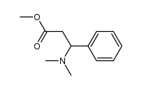 methyl 3-(dimethylamino)-3-phenylpropionate Structure
