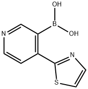 4-(Thiazol-2-yl)pyridine-2-boronic acid结构式