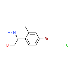 (R)-2-Amino-2-(4-bromo-2-methylphenyl)ethanol hydrochloride Structure