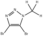 4,5-dibromo-1-(methyl-d3)-1H-1,2,3-triazole结构式