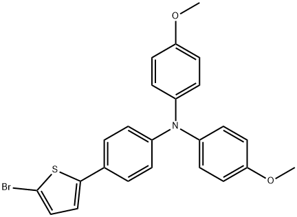Benzenamine, 4-(5-bromo-2-thienyl)-N,N-bis(4-methoxyphenyl)- Structure