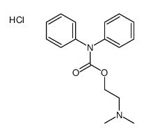 2-(diphenylcarbamoyloxy)ethyl-dimethylazanium,chloride Structure