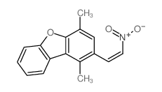 Dibenzofuran,1,4-dimethyl-2-(2-nitroethenyl)- Structure