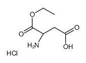 (3S)-3-amino-4-ethoxy-4-oxobutanoic acid,hydrochloride Structure