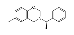 6-methyl-3-[(1R)-1-phenylethyl]3,4-dihydro-2H-1,3-benz[e]oxazine结构式