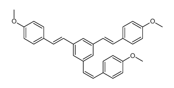 1,3,5-tris[2-(4-methoxyphenyl)ethenyl]benzene结构式