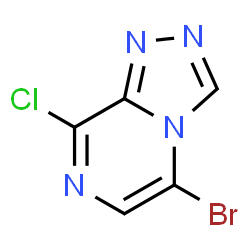 5-溴-8-氯-[1,2,4]三唑并[4,3-A]吡嗪结构式