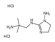 2-N-(2-amino-2-methylpropyl)-4,5-dihydroimidazole-1,2-diamine,dihydrochloride结构式