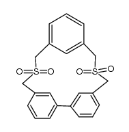 1,10-dithiatetroxide[3.3.0]m,m,m-cyclophane Structure