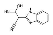 (9ci)-alpha-氰基-1H-苯并咪唑-2-乙酰胺结构式