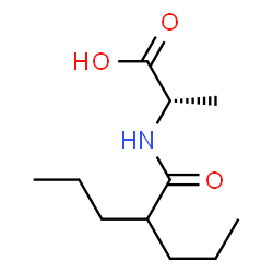 Alanine,N-(1-oxo-2-propylpentyl)- Structure
