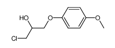 (+/-)-1-chloro-3-(4-methoxyphenyloxy)-2-propanol Structure