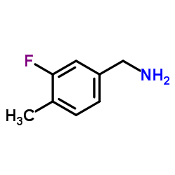 3-氟-4-甲基苄胺结构式