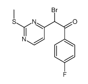 2-bromo-1-(4-fluorophenyl)-2-(2-methylsulfanylpyrimidin-4-yl)ethanone Structure